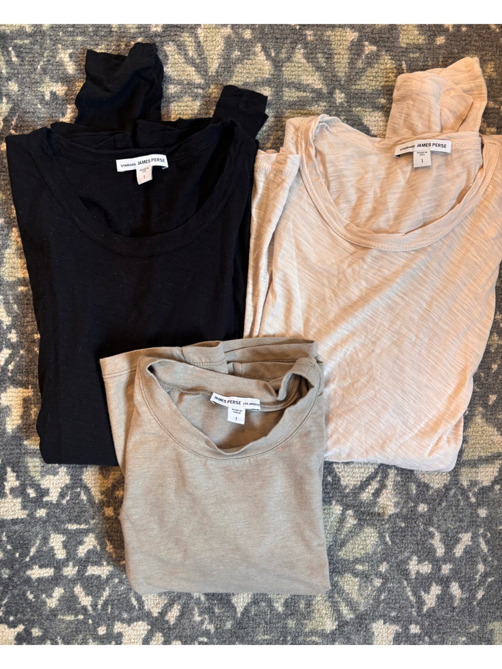 James Perse Women's tshirt size 1 bundle of 3 shirts